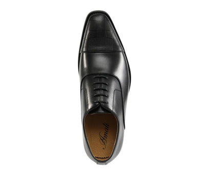 Amali Shoes Conrad Black Oxfords Men’s Leather