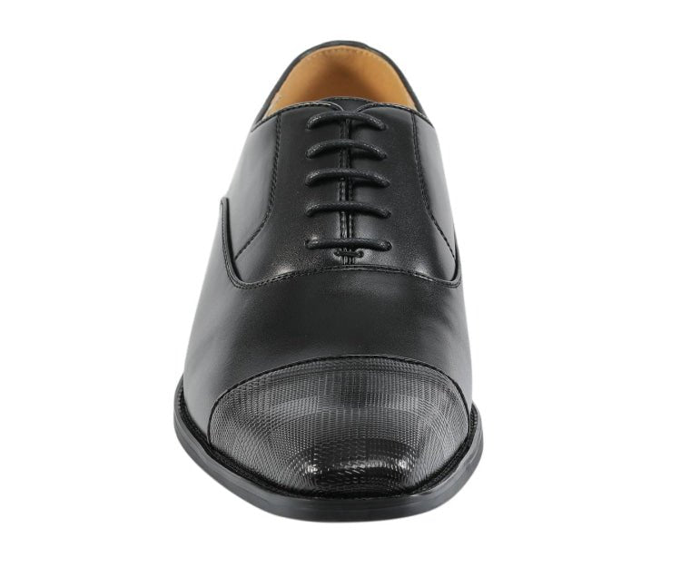 Amali Shoes Conrad Black Oxfords Men’s Leather