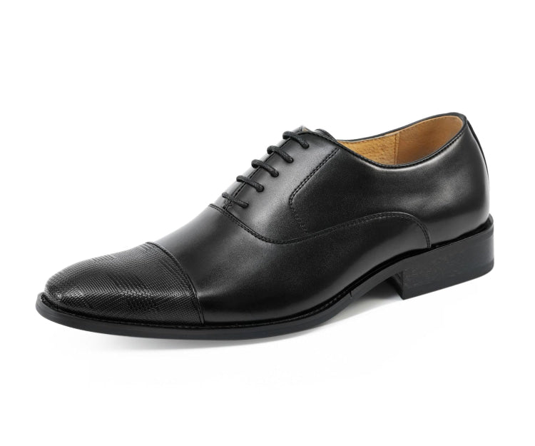 Amali Shoes Conrad Black Oxfords Men’s Leather