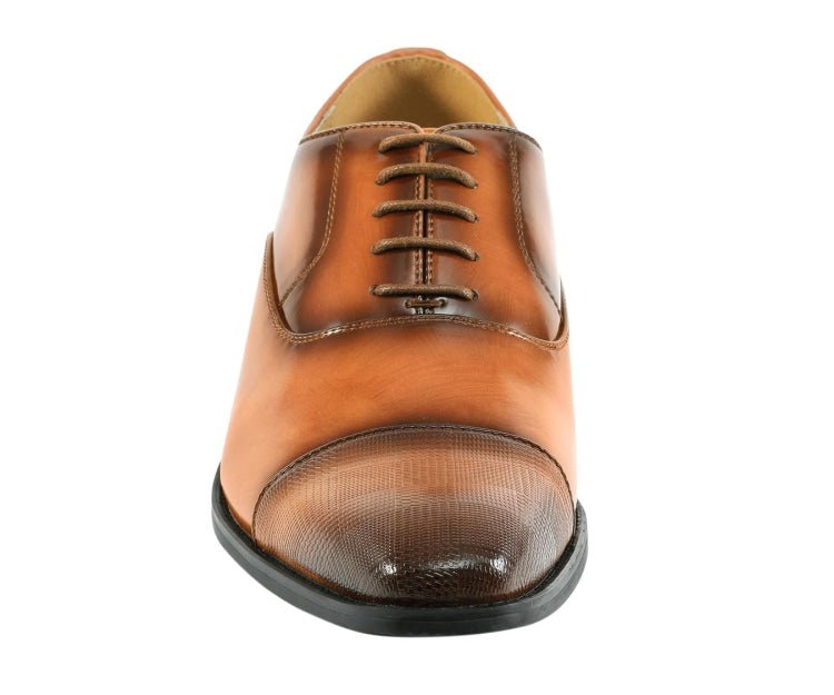 Amali Shoes Conrad Tan Men’s Leather Oxfords