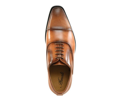 Amali Shoes Conrad Tan Men’s Leather Oxfords