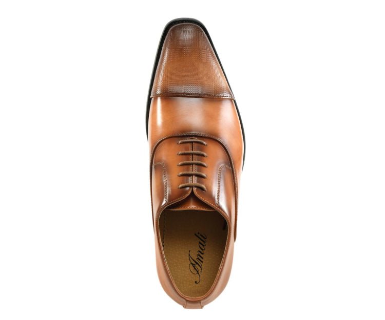 Amali Shoes Conrad Tan Men’s Leather Oxfords