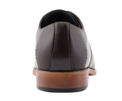 Amali Shoes Luke Wingtip Derby Men’s Brown Leather