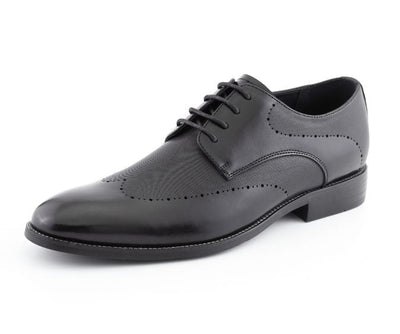 Amali Shoes Luke Wingtip Dress Shoes Men’s Leather Black