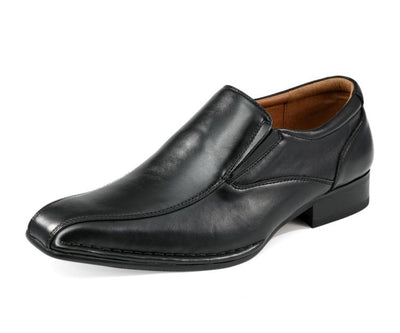 Amali Victor Luxe Moc Toe Loafers Men’s Leather Black