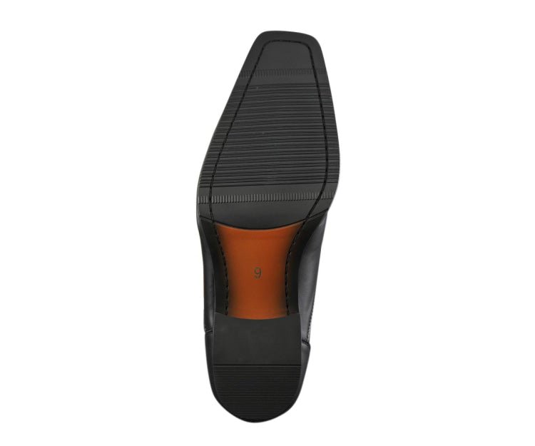 Amali Victor Luxe Moc Toe Loafers Men’s Leather Black