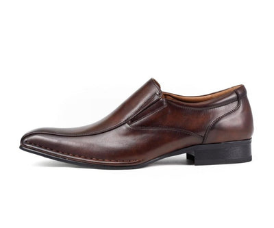 Amali Victor Slip On Luxury Loafers Men’s Leather Brown