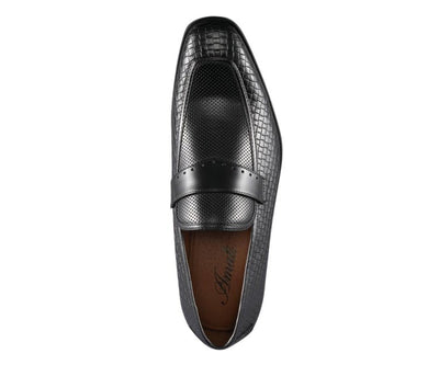 Amali Wren Elegant Dress Loafers Men’s Leather Black
