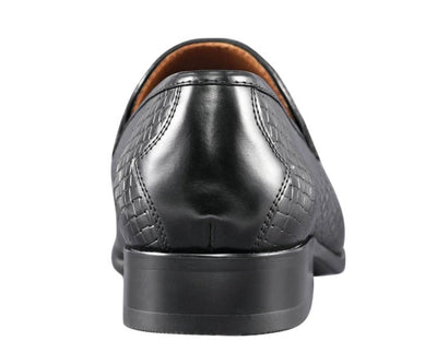 Amali Wren Elegant Dress Loafers Men’s Leather Black