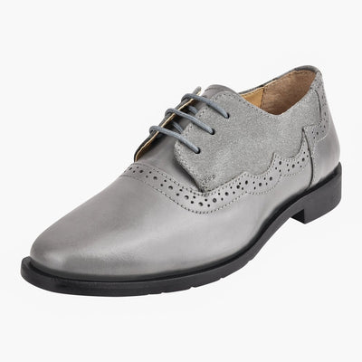 Liberty Zeno Amy Leather Suede Oxford Style Kids Dress Shoes