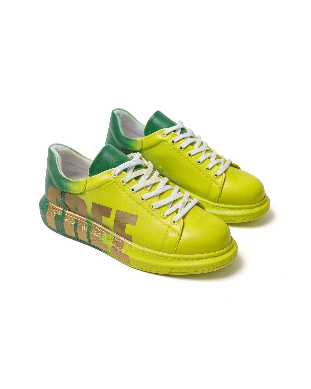 Apollo Moda  Women's Genova "FREE" Yellow/Green – product view 3