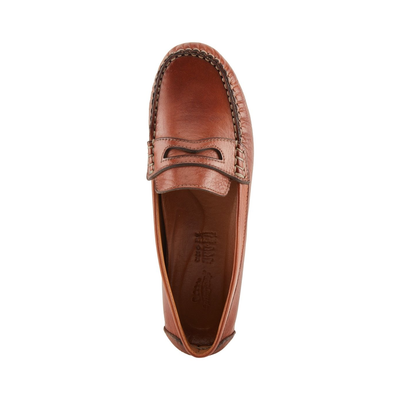 Spring Step Audette penny loafer in Brown, top view