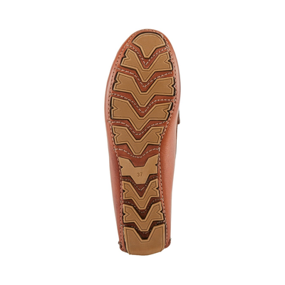 Spring Step Audette penny loafer in Brown, bottom view of outsole