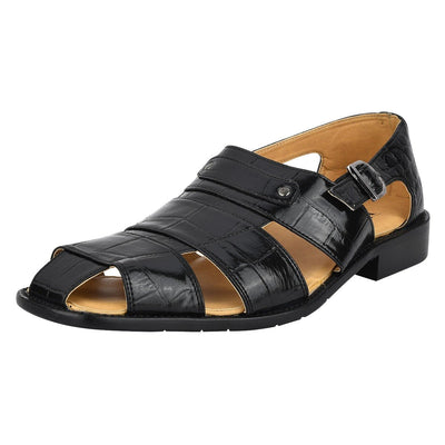 Austin Mens Leather Fisherman Sandals