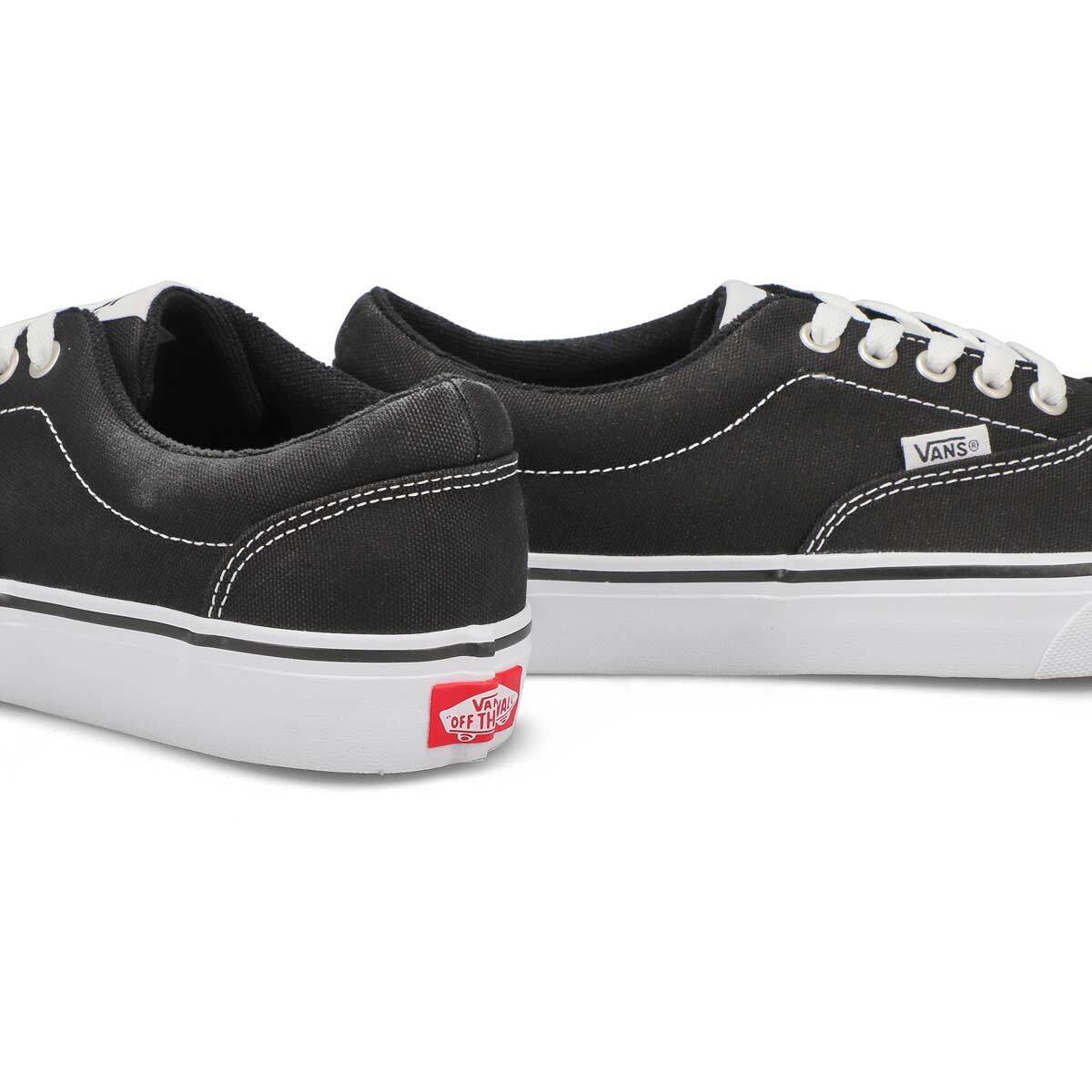 Vans Doheny Men's Sneakers — Black/White Canvas Low-Top