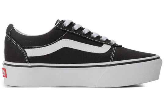 Vans Ward Women's Sneakers — Black/White Canvas