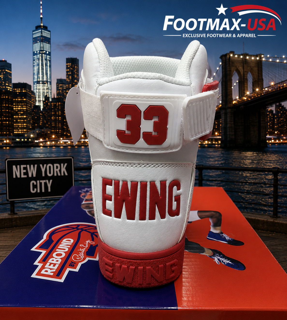 Patrick Ewing 33 Hi-Orion Rebound - 1RBE001-123 (White / Red / Grey) — product view 4