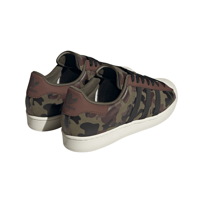 adidas Superstar Strata Men's Sneakers — Olive/Camo Suede