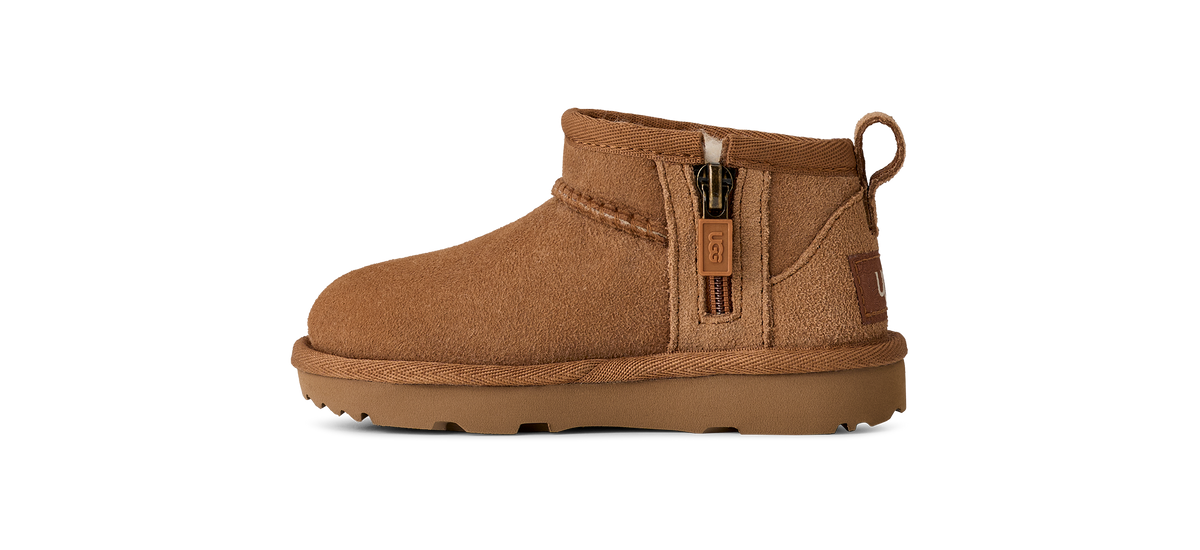 UGG Classic Ultra Mini Toddlers' (TD) Boots — Chestnut Sheepskin