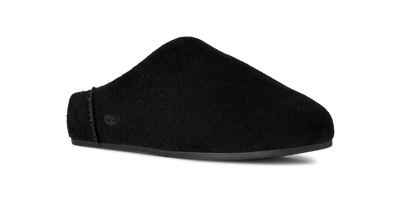 UGG Elea Womens Slip-On Slippers — Black Suede