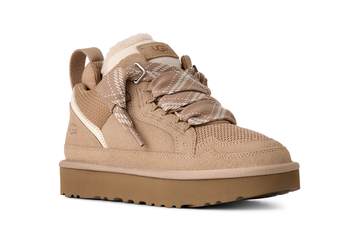 UGG Lowmel Womens Sneakers — Sand Suede Low-Top