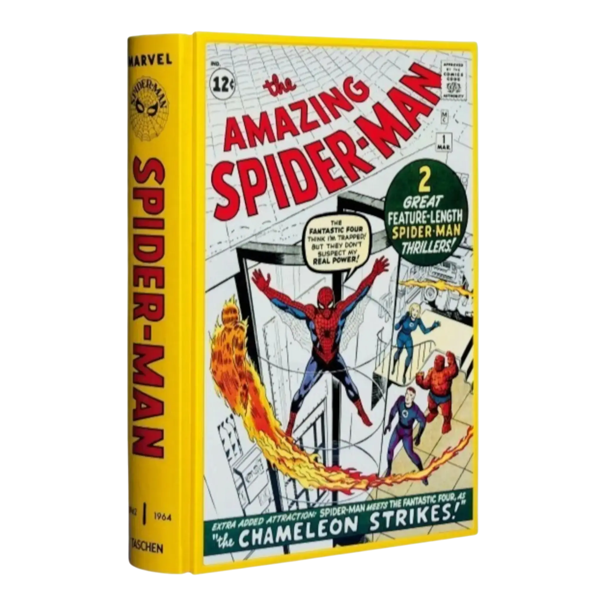 Taschen Marvel Comics Library Spider-Men's Vol. 1 1962–1964 Collector’s Edition Hardcover Book Yellow