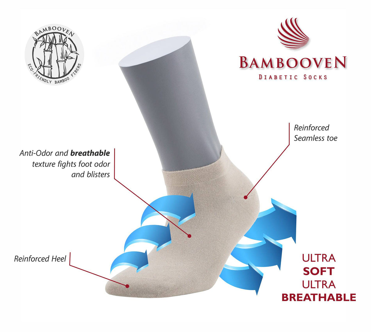 Women’s Bamboo Ankle Socks 3-Pack, Gold, Brick & Mustard