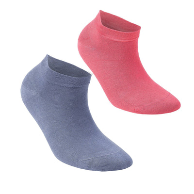 Women’s Bamboo Ankle Socks 8-Pack Gift Box, Berry & Navy