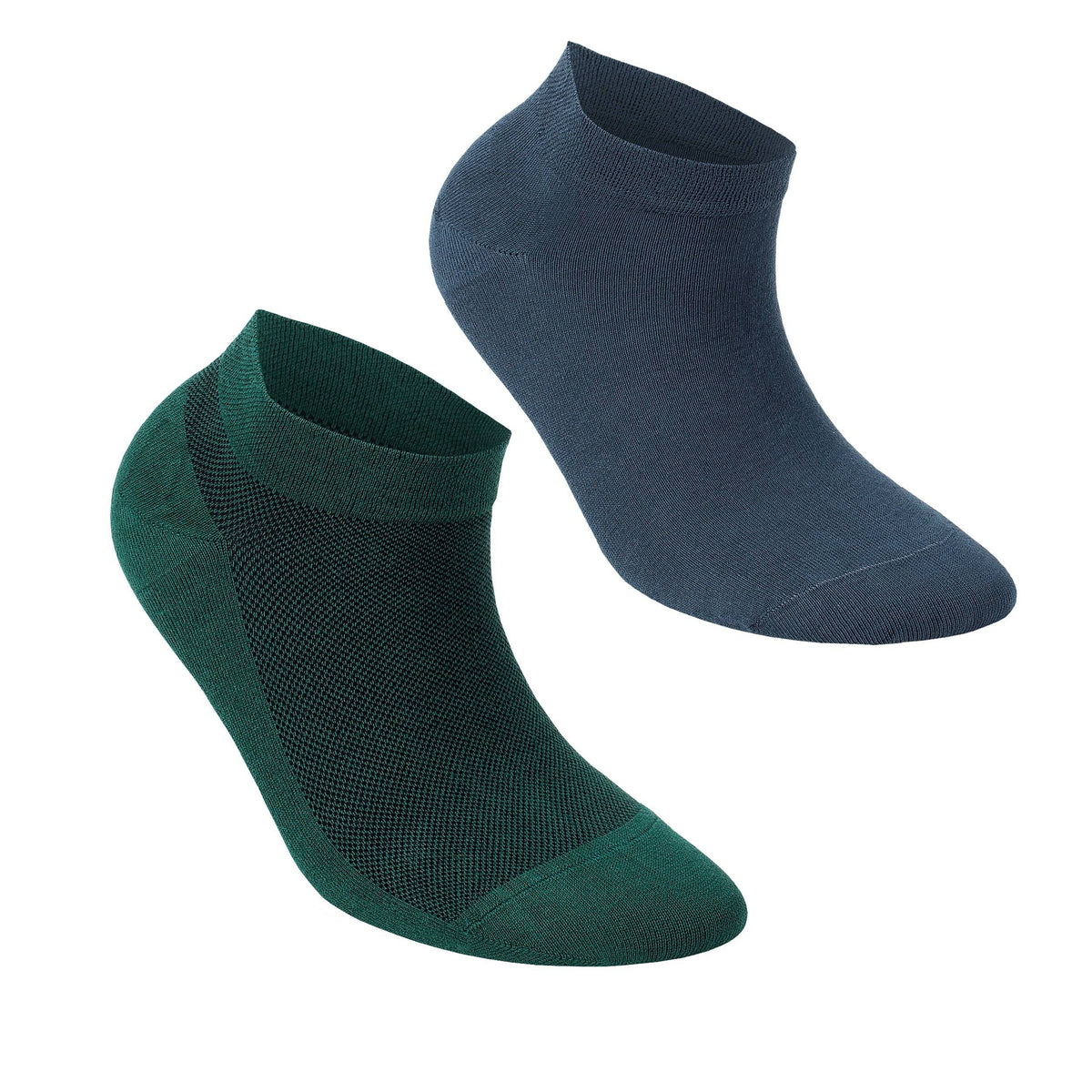 Women’s Bamboo Ankle Socks 8-Pack Gift Box, Ocean Blues