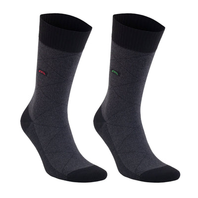 Men’s Bamboo Diabetic Dress Socks 6-Pack, Dark Tones