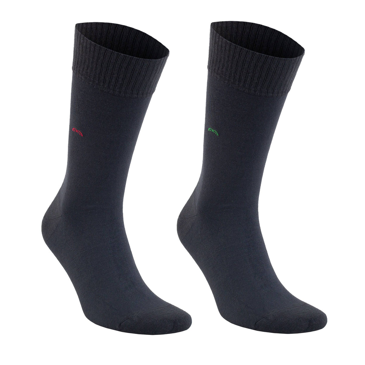 Men’s Bamboo Diabetic Dress Socks 6-Pack, Dark Tones
