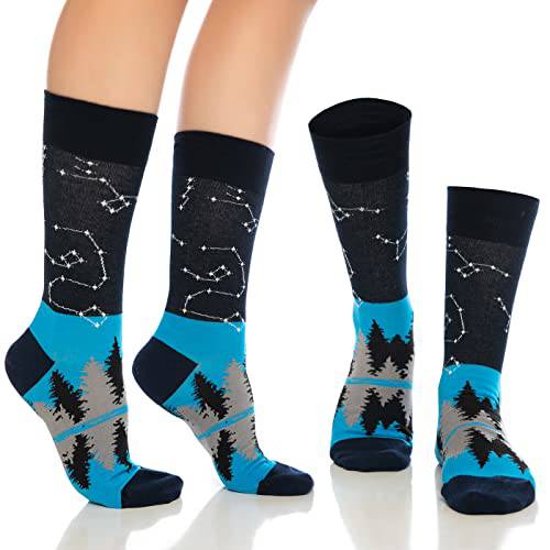 Fun Crew Socks 6-Pack, Cat Print
