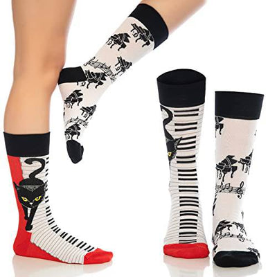 Fun Crew Socks 6-Pack, Cat Print