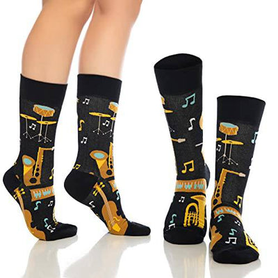 Fun Crew Socks 6-Pack, Cat Print