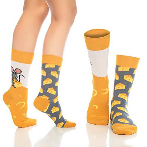 Fun Crew Socks 6-Pack, Mouse Print