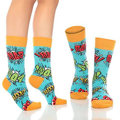 Fun Crew Socks 6-Pack, Mouse Print