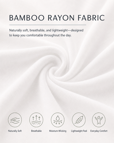 Men’s Bamboo V-Neck Undershirts 3-Pack