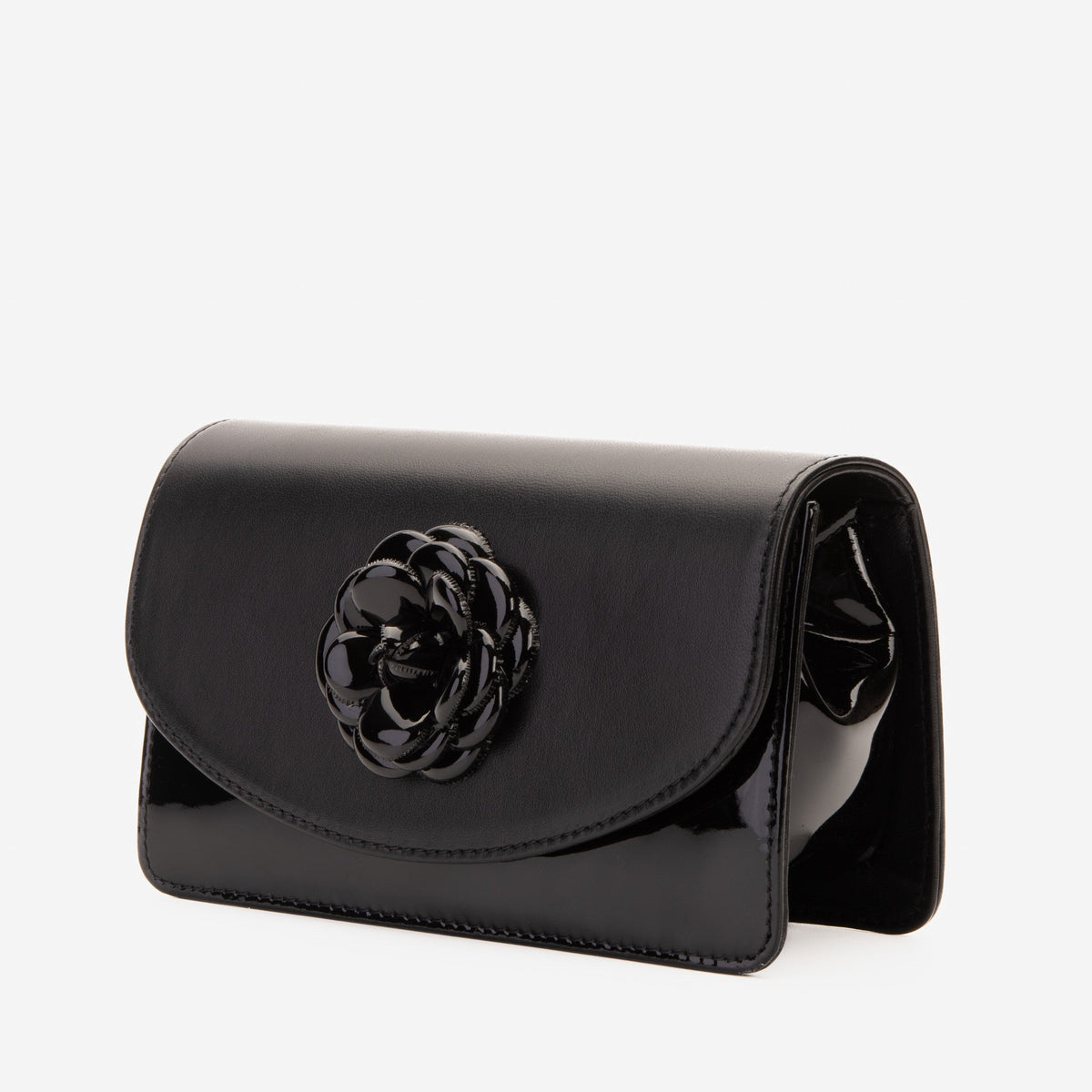 Vinci Leather The Diva Black Leather Handbag – product view 1