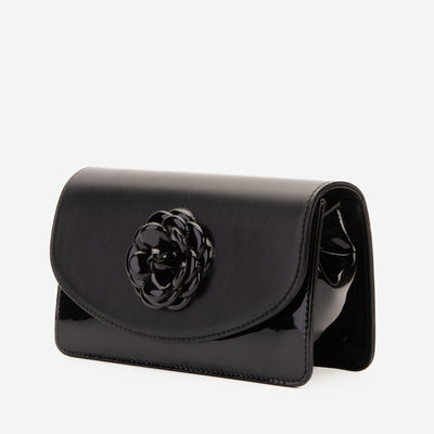 The Diva Black Leather Handbag