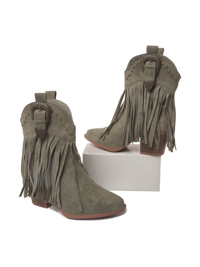 Belle | Olive Suede