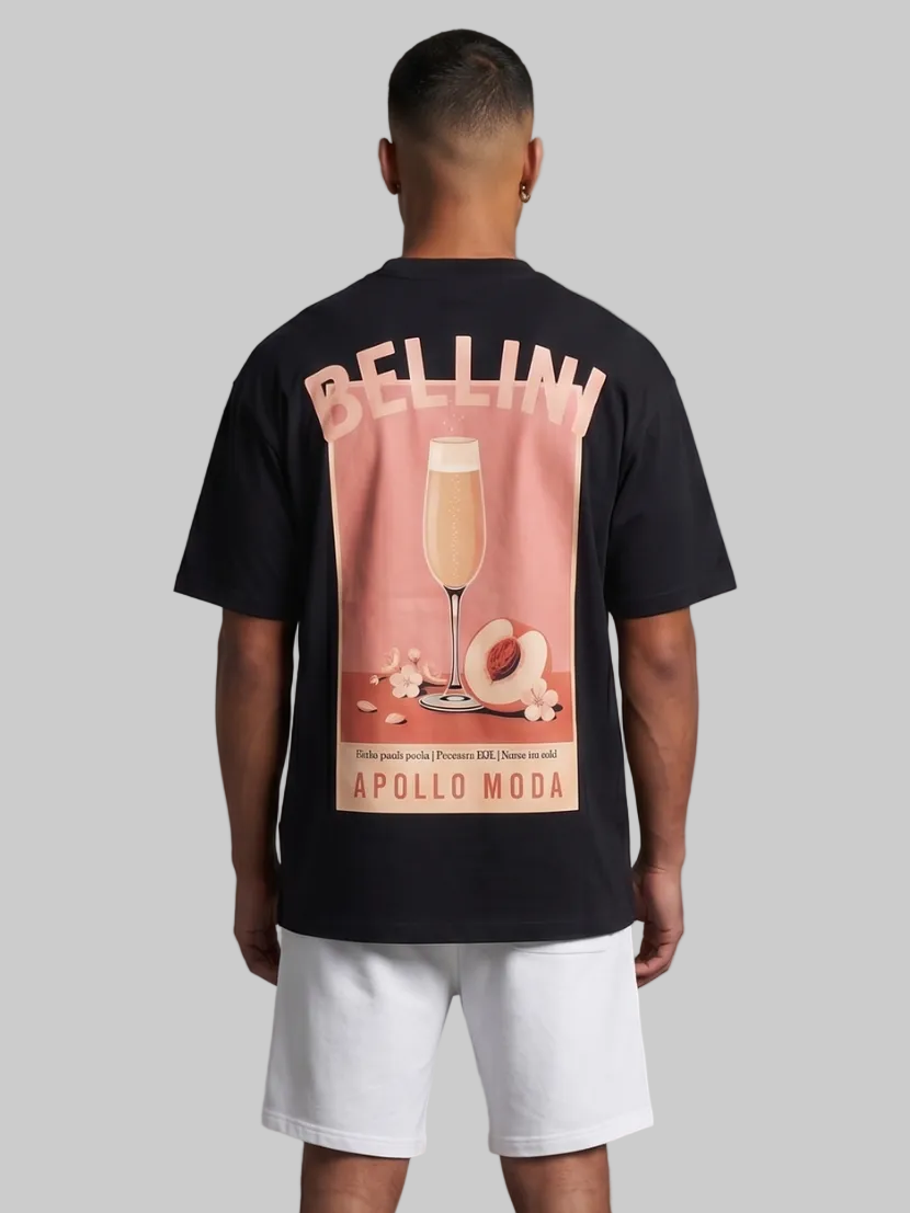 Apollo Moda  Bellini Oversized Heavyweight Graphic Tee – main view