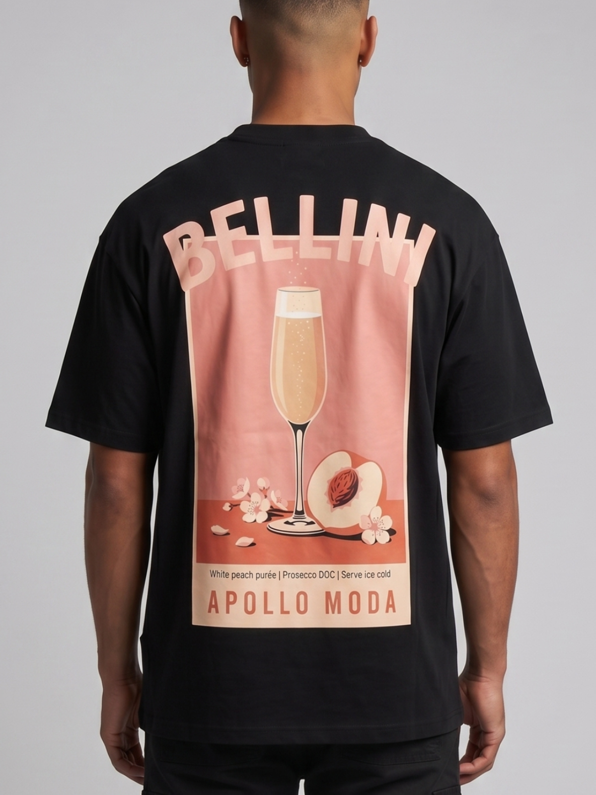 Apollo Moda  Bellini Oversized Heavyweight Graphic Tee – product view 4