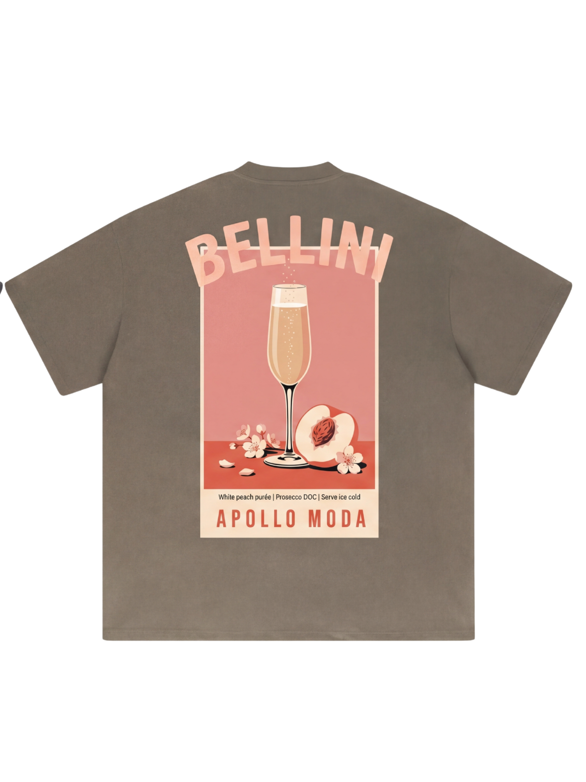 Apollo Moda  Bellini Oversized Heavyweight Graphic Tee – product view 2