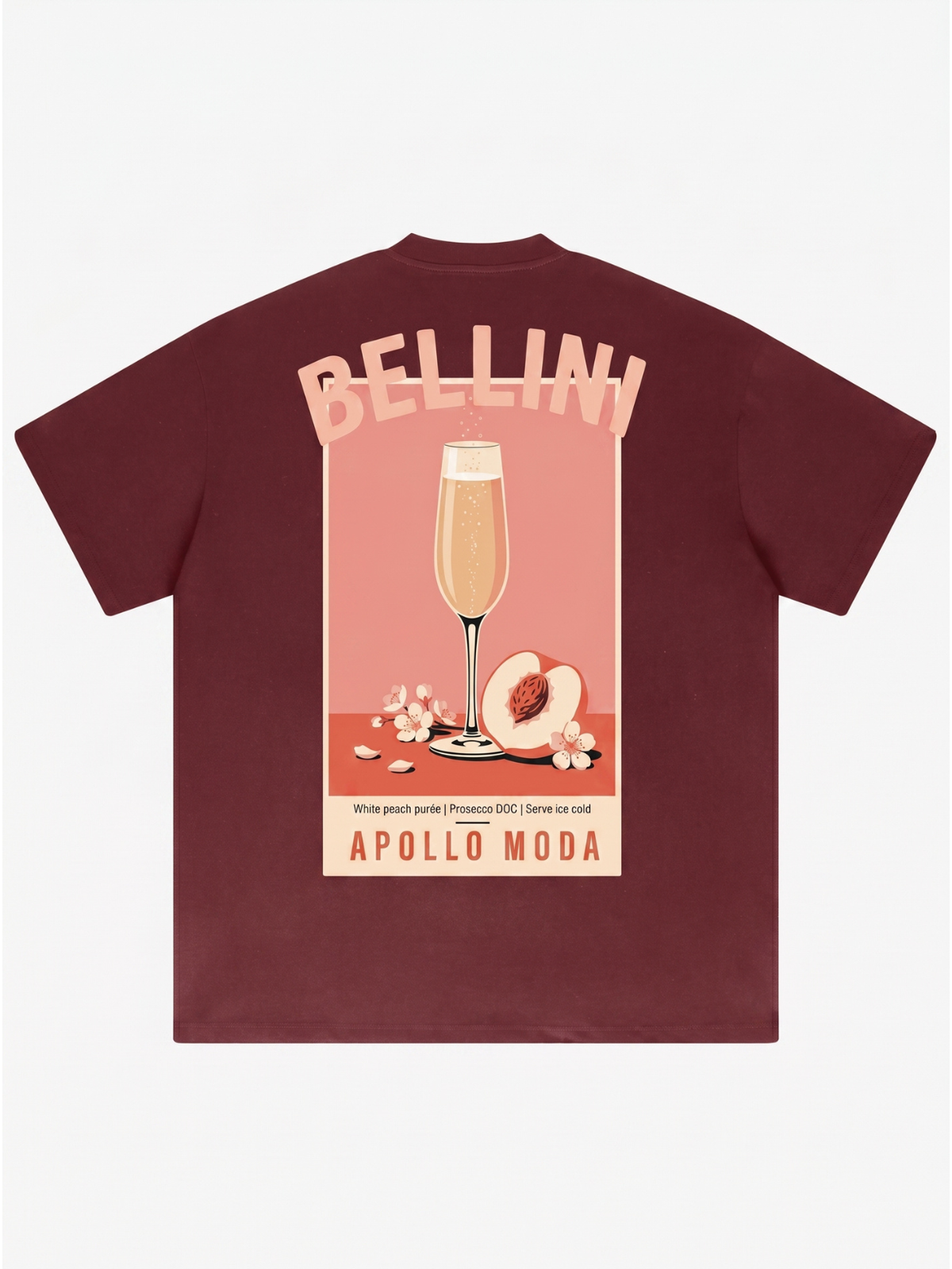 Apollo Moda  Bellini Oversized Heavyweight Graphic Tee – product view 2
