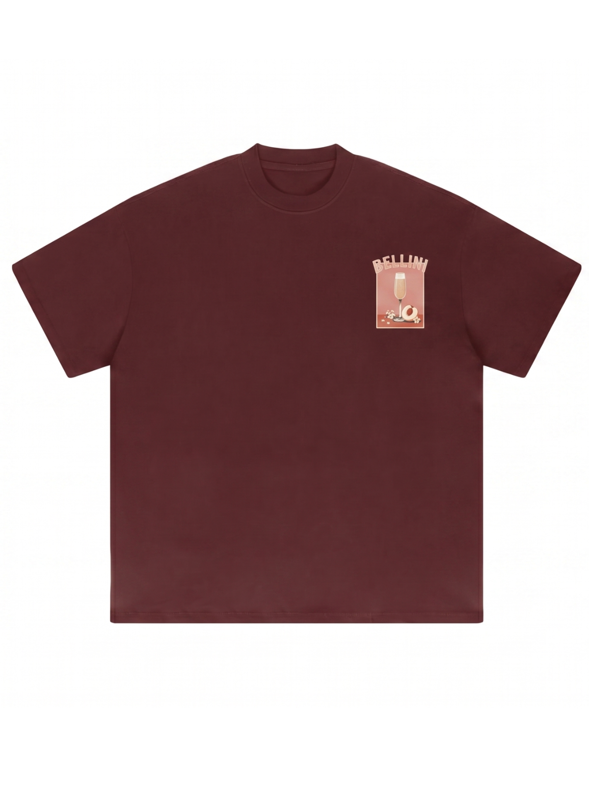 Apollo Moda  Bellini Oversized Heavyweight Graphic Tee – product view 3