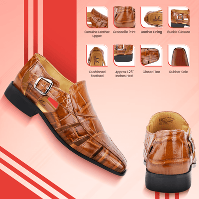 Liberty Zeno Bidwill Genuine Leather Fisherman Flat Sandals