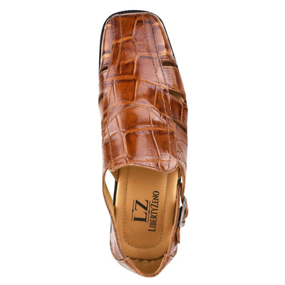 Liberty Zeno Bidwill Genuine Leather Fisherman Flat Sandals