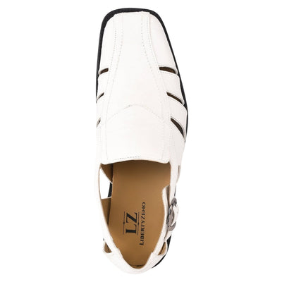 Liberty Zeno Bidwill Genuine Leather Fisherman Flat Sandals