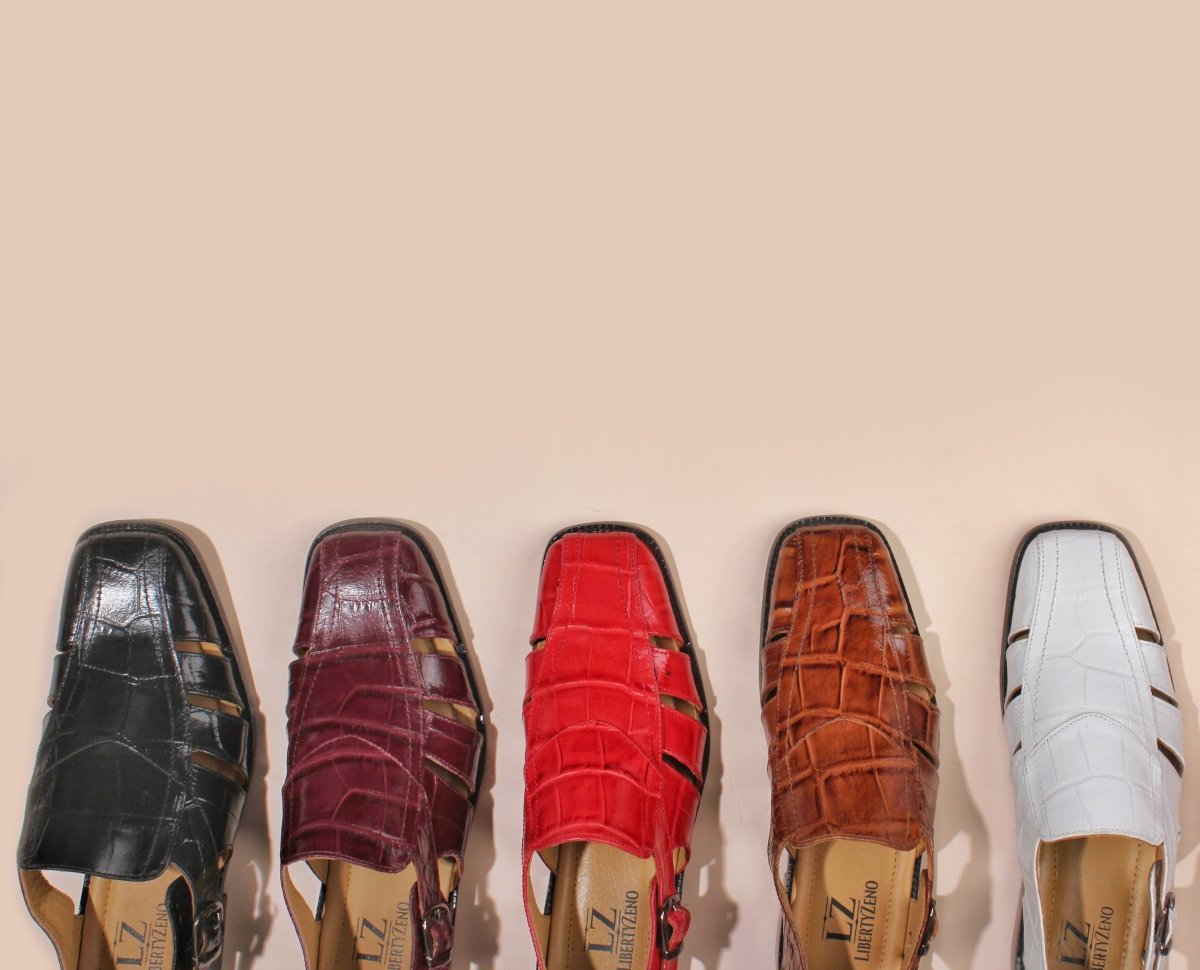 Liberty Zeno Bidwill Genuine Leather Fisherman Flat Sandals