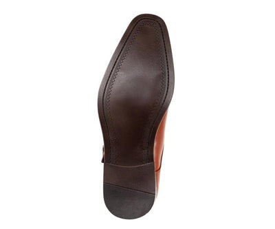 Bolano Bancroft Cognac Double Monk Strap Men's Leather Shoes